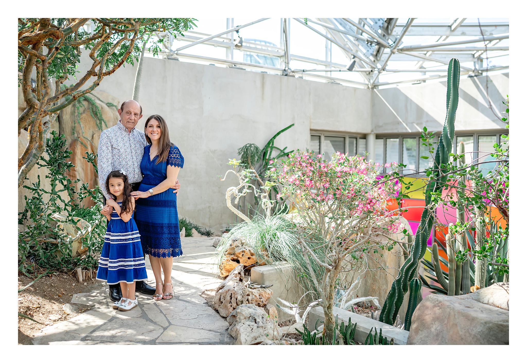 photo session at the San Antonio botanical gardens